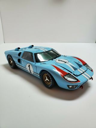Shelby Collectables 1/18 1966 Ford Gt40 Mkii Diecast Model Race Car