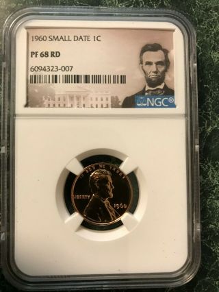 1960 Small Date Lincoln Cent - Pf68rd - Ngc