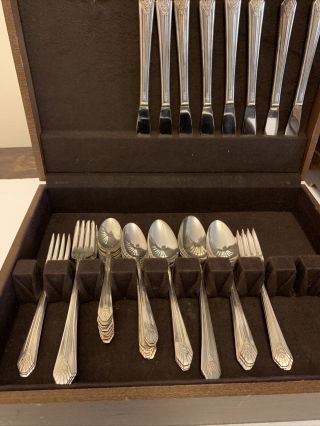 Vintage Wm.  Rogers Sectional Is Imperial Silver - Plate Flatware Set 50 - No Case