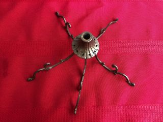Vintage European Brass / Bronze Spider Chandelier