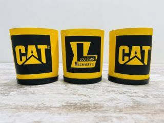 Cat Louisiana Machinery Catapillar Can Couzy Set Of 3 Made In Usa