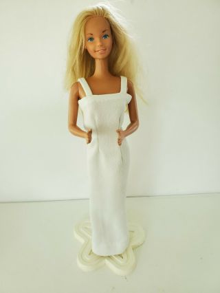 Vintage 1976 Mattel Size Barbie Superstar Barbie Doll 18 " With Stand