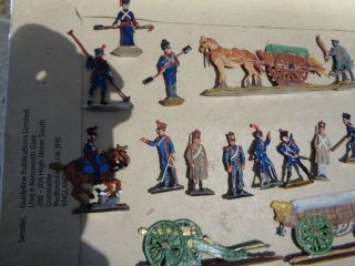 flats,  Napoleonic French artillery wagon painted lead soldiers,  Zinnfiguren,  JL 2