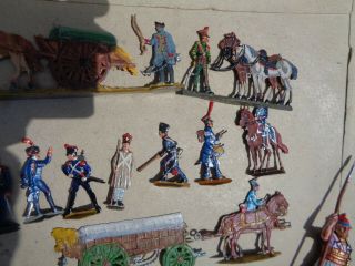 flats,  Napoleonic French artillery wagon painted lead soldiers,  Zinnfiguren,  JL 3