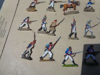 flats,  Napoleonic French infantry advance painted lead soldiers,  Zinnfiguren,  JL 2