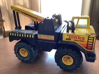 Vintage Mighty Tonka Turbo - Diesel Wrecker Tow Truck 1983 - 1991 Xmb - 975 Tires