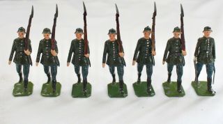 Britains Toy Lead Soldiers German Infantry Marching At The Slope,  432