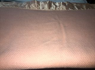 Vintage Fieldcrest Touch Of Class Acrylic Thermal Blanket Twin 64” X 84” Peach