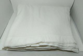 Acrylic Satin Trim Blanket Comforter Queen Size 88 " X90 " Thermal Warm White Vtg