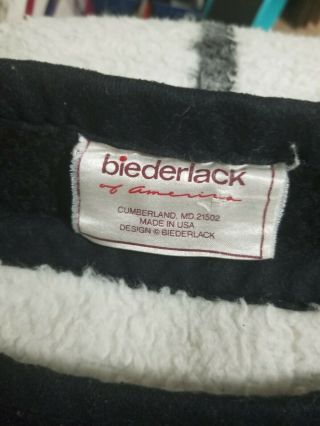 RARE Vintage Disney Mickey Mouse Biederlack Blanket Throw Reversible 60 