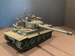 21st Century Toys Wwii " German Tiger Tank " - With Burnt Tree & Fence -