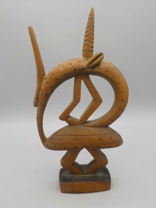 Vintage Mali West Africa Carved Wood Mini Chi Wara Antelope Bamana African Tribe