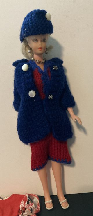 Miss Babette Blonde Barbie Clone Doll Eegee EG Clothes Jewelry Vintage 1960s 2