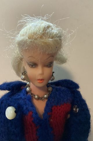 Miss Babette Blonde Barbie Clone Doll Eegee EG Clothes Jewelry Vintage 1960s 3