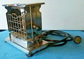 Vintage Torrid Toaster With Cord.  1927 2 Slice Swing Out Style Gate Doors