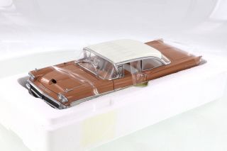 1958 Ford Fairlane 500 Hard Top,  White/palomino Tan 1/18 Scale Diecast Car