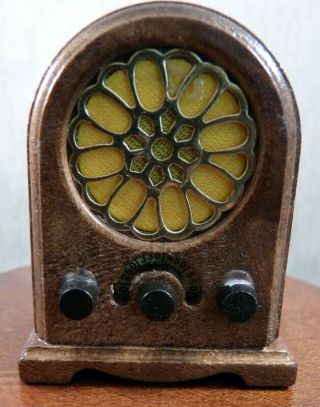 Vintage German Bodo Hennig Radio 1:12 Dollhouse Miniature