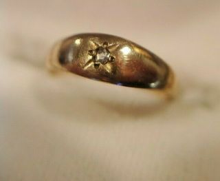 Antique Ostby & Barton Ob 10k Solid Yellow Gold Baby Ring