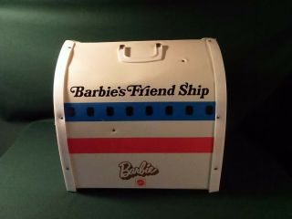 Vintage Barbie Friend Ship Plane United Airline Fold Up Carry Travel Case W/acc.