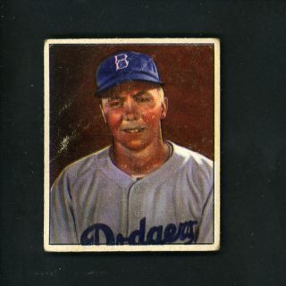 1950 Bowman Baseball 21 Pee Wee Reese Good Cond Brooklyn Dodgers