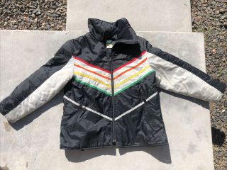 70’s Rainbow Vintage John Deere Snowmobile Jacket S - M