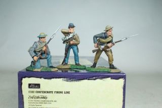 Britains Civil War Confederate Firing Line Set 17102 Acw Union