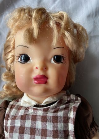 VINTAGE 1950 ' S 16 IN.  HONEY BLOND TERRI LEE DOLL WITH TAGGED OUTFIT - 2