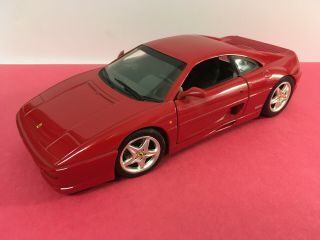 Hot Wheels Mattel Diecast 1998 Red Ferrari F355 Berlinetta 1:18 Scale