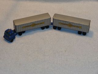 Lesney Matchbox.  Inter - State Double Freighter.  Major Pack No 9.  Made In England