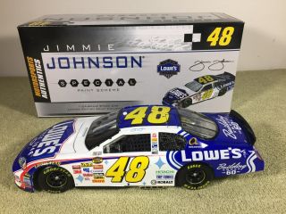 2006 Action Jimmie Johnson 48 Lowes 60th Anniversary Chevy Diecast Nascar 1/24