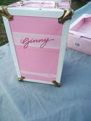 Pink Ginny Vogue Dolls Clothing Trunk Carry Case & Geraniums Doll & Accessories