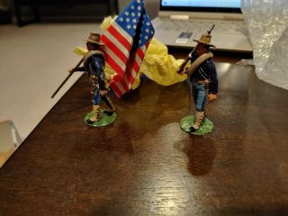Alymer Military Miniature In Metal Toy Soldiers - American Soldiers
