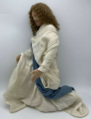 Vintage Titus Tomescu 16 " Porcelain Kneeling Jesus Doll Ashton Drake