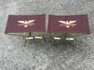 Set 2 Vintage Fenwick Folding Fishing Seats Chairs
