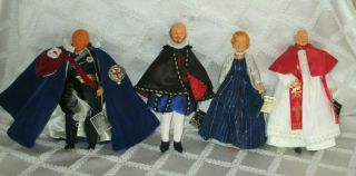 4 - Vintage Peggy Nisbet - Costume Portrait Doll - Churchill - Shakespeare - Pope - Thatcher