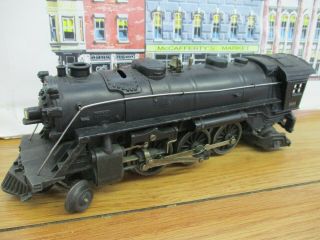 Vintage Lionel O/o27 Gauge 2 - 6 - 2 Metal Steam Locomotive 1666 Runs
