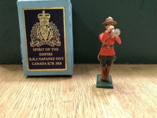 Spirit Of The Empire: Boxed Royal Canadian Mtd Police Bugler.  54mm