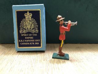 Spirit Of The Empire: Boxed Royal Canadian Mtd Police Bugler.  54mm 2