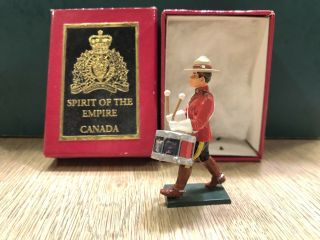 Spirit Of The Empire: Boxed Royal Canadian Mtd Police Drummer.  54mm