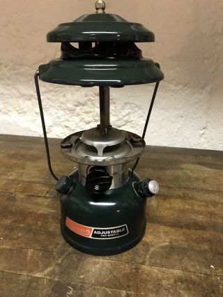 Vintage Coleman Lantern Adjustable Two Mantle Model 288a 12/93 No Globe