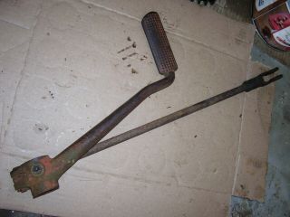 Vintage Ford 850 Gas Tractor - Clutch Pedal & Rod - 1955
