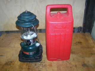 Vintage 1988 Coleman Cl2 Model 288 Adjustable Two Mantle Lantern With Red Case