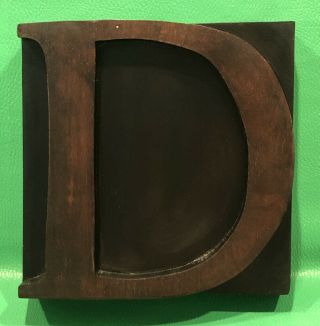 Restoration Hardware Wooden Block Letter”d” And “y”