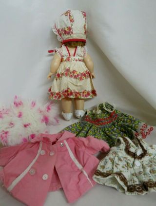 Vintage R&B littlest Angel doll bent knee walker w/outfits 2