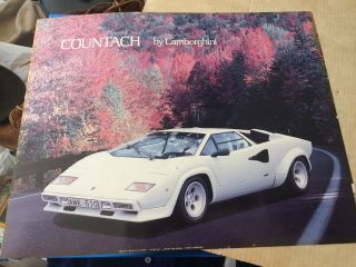 1986 Lamborghini Countach 20x16 Poster Art Sports Car Garage 80s Saint Chateaux