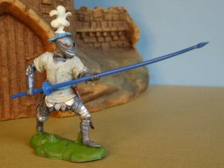 Britains Swoppet Knights,  Man - At - Arms With Lance,  Toy Soldiers,  & Complete