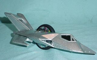 1996 Kenner Ssp Crash Pit Smash Up Derby Car Lightwing Silver Sparkle Glitter
