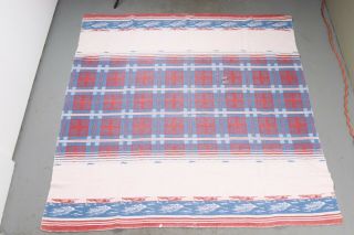Vintage Beacon Style Camp Blanket Native American Southwest Usa Size 69x69