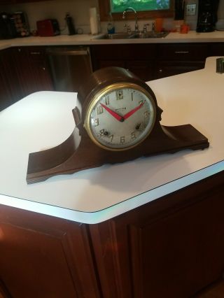 Antique Ingraham Mantle Clock 8 Day Aurora No.  1 Duplex 7 Inch - As - Is