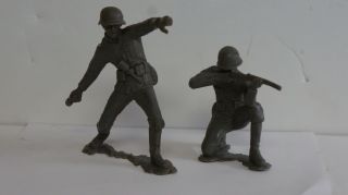 Marx 1963 6 Inch Wwii German Gray Uniform Army Soldiers